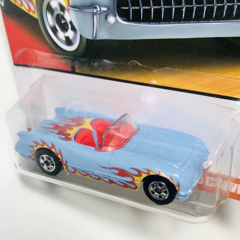 2019 Hot Wheels Throwback 50s 55 Corvette celeste BW