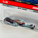 2009 Hot Wheels Classics Series 5 Hammer Sled rojo spectraflame MC5 base ZAMAC