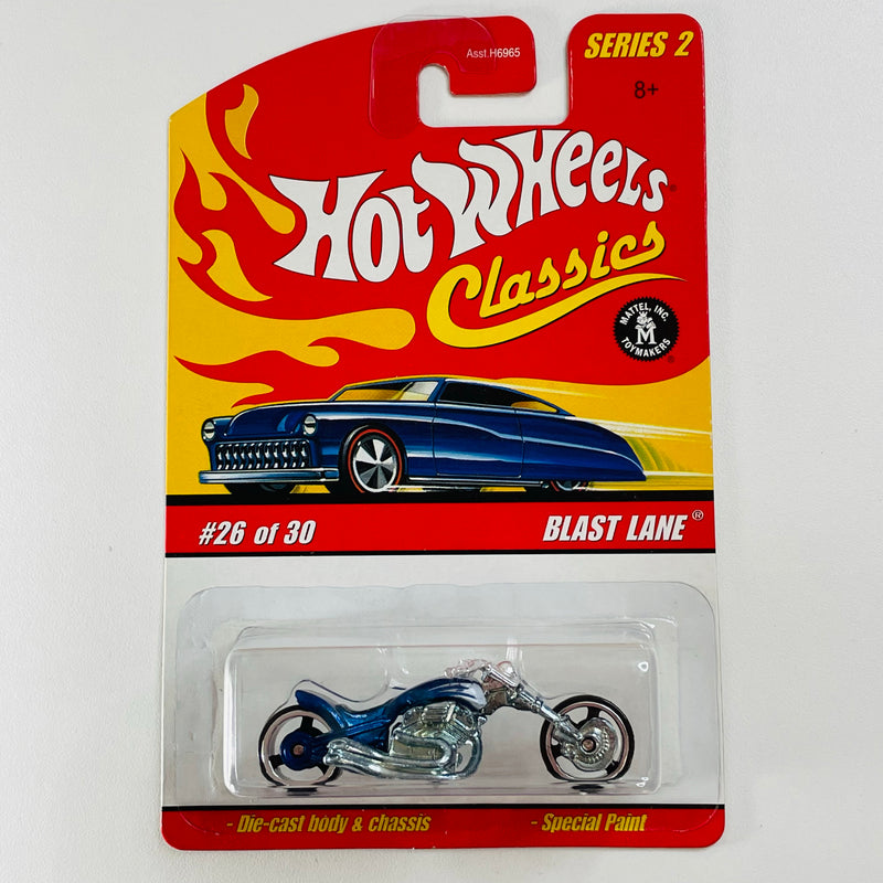 2006 Hot Wheels Classics Series 2 Blast Lane azul spectraflame MC3