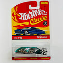 2005 Hot Wheels Classics Series 1 Pit Cruiser verde oscuro spectraflame MC3 base ZAMAC