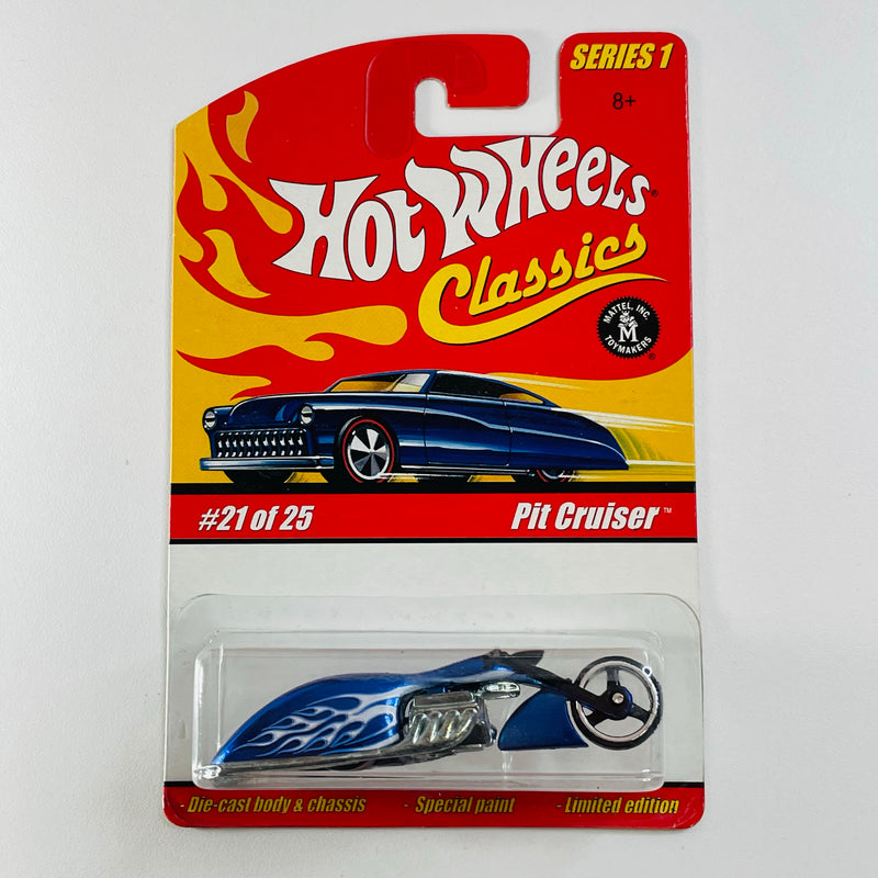 2005 Hot Wheels Classics Series 1 Pit Cruiser azul spectraflame MC3 base ZAMAC