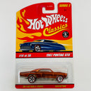 2006 Hot Wheels Classics Series 2 1967 Pontiac GTO naranja spectraflame Redline 5SP base ZAMAC