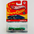 2009 Hot Wheels Classics Series 5 70 Pontiac GTO verde spectraflame Redline 5SP base ZAMAC