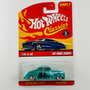 2006 Hot Wheels Classics Series 2 40 Ford Coupe verde spectraflame Whitewall 5SP base ZAMAC