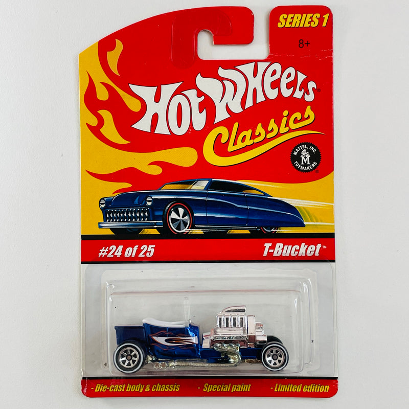 2005 Hot Wheels Classics Series 1 1923 Ford T-Bucket azul spectraflame Whitewall 7SP base ZAMAC