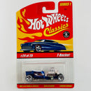 2005 Hot Wheels Classics Series 1 1923 Ford T-Bucket azul spectraflame Whitewall 5SP base ZAMAC