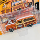 2021 Johnny Lightning Limited Edition 1/6,010 Street Freaks Spoilers 1950 Mercury Woody Wagon cobre metálico