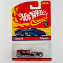 2005 Hot Wheels Classics Series 1 1923 Ford T-Bucket rojo spectraflame Whitewall 7SP base ZAMAC
