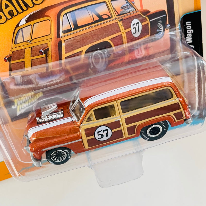 2021 Johnny Lightning Limited Edition 1/6,010 Street Freaks Spoilers 1950 Mercury Woody Wagon cobre metálico