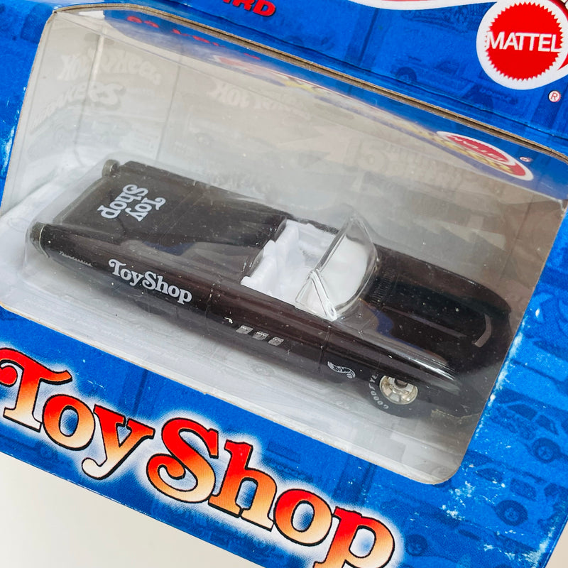 1999 Hot Wheels Limited Edition Toy Shop Magazine 63 T-Bird Ford negro Llantas de Goma RR base ZAMAC