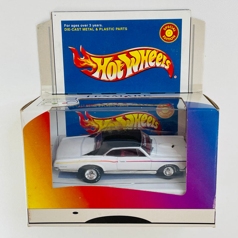 2001 Hot Wheels Special Edition Lexmark 67 Pontiac GTO blanco Llantas de Goma RR