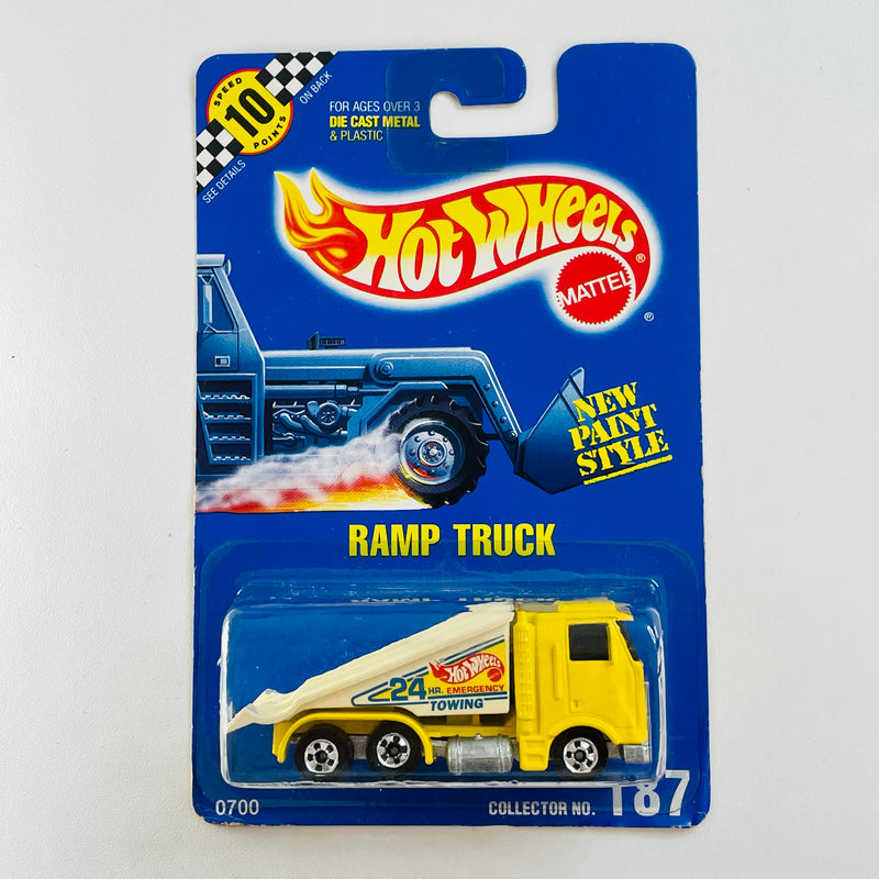 1992 Hot Wheels Speed Points Ramp Truck 187 amarillo BW base ZAMAC