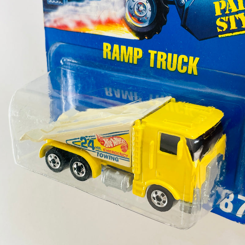 1992 Hot Wheels Speed Points Ramp Truck 187 amarillo BW base ZAMAC