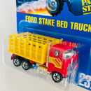 1993 Hot Wheels Ford Stake Bed Truck 237 rojo BW