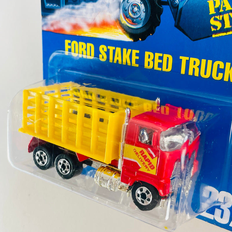 1993 Hot Wheels Ford Stake Bed Truck 237 rojo BW