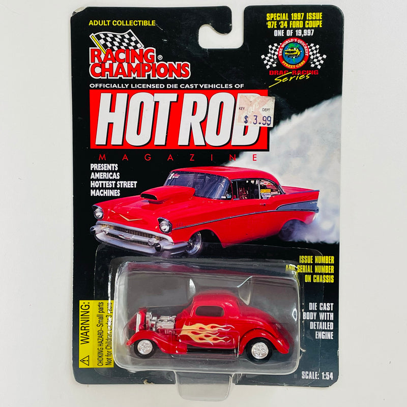 1997 Racing Champions Hot Rod Magazine Drag Racing Series 34 Ford Coupe rojo