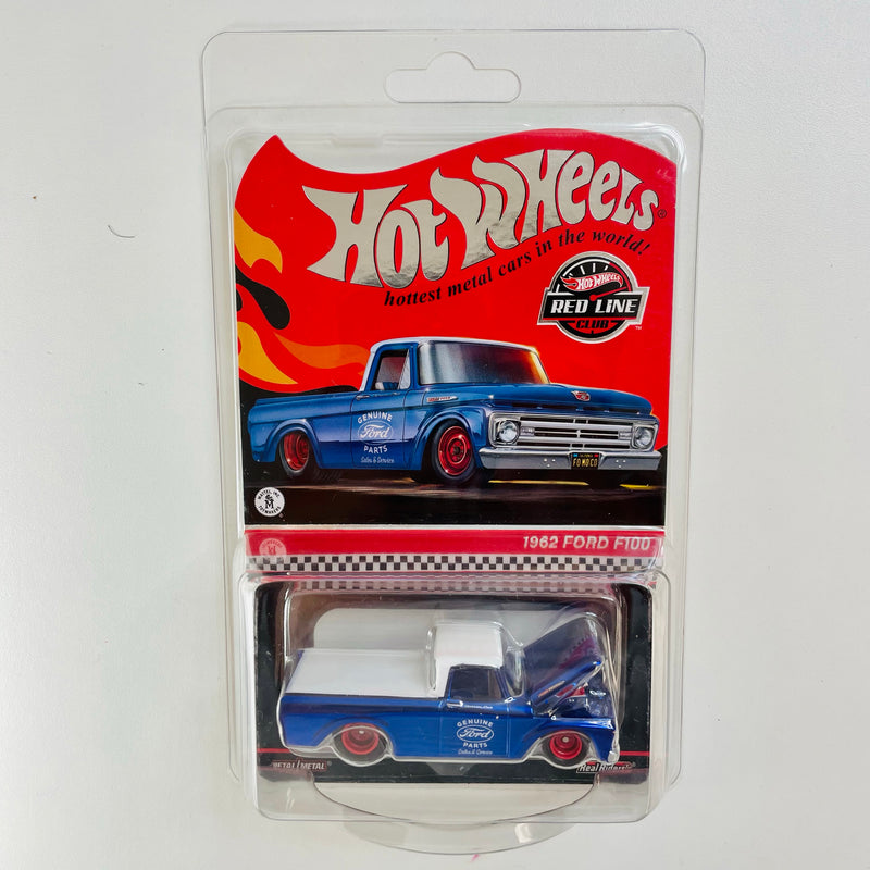 2022 Hot Wheels RLC 1962 Ford F100 Exclusivo Red Line Club azul spectraflame Llantas de Goma RR