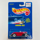 1991 Hot Wheels New Paint Style Auburn 852 215 rojo WW base ZAMAC con Guardabarros Negro