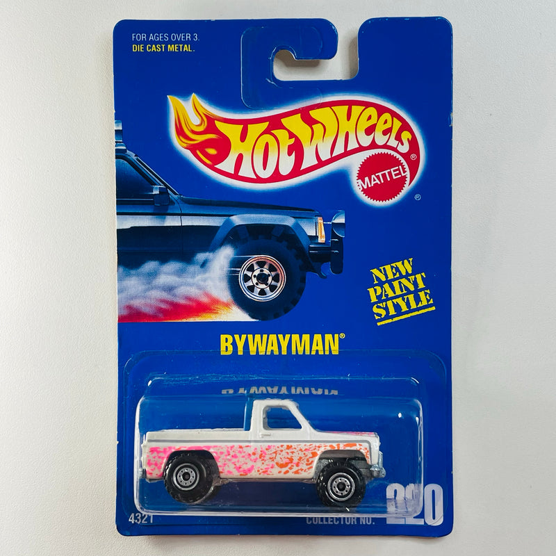 1993 Hot Wheels Bywayman 220 blanco CT base ZAMAC