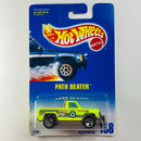 1997 Hot Wheels Path Beater 198 amarillo fluorescente CT base ZAMAC