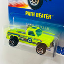 1997 Hot Wheels Path Beater 198 amarillo fluorescente CT base ZAMAC