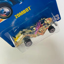 1990 Hot Wheels Zombot 53 dorado cromado UH base ZAMAC