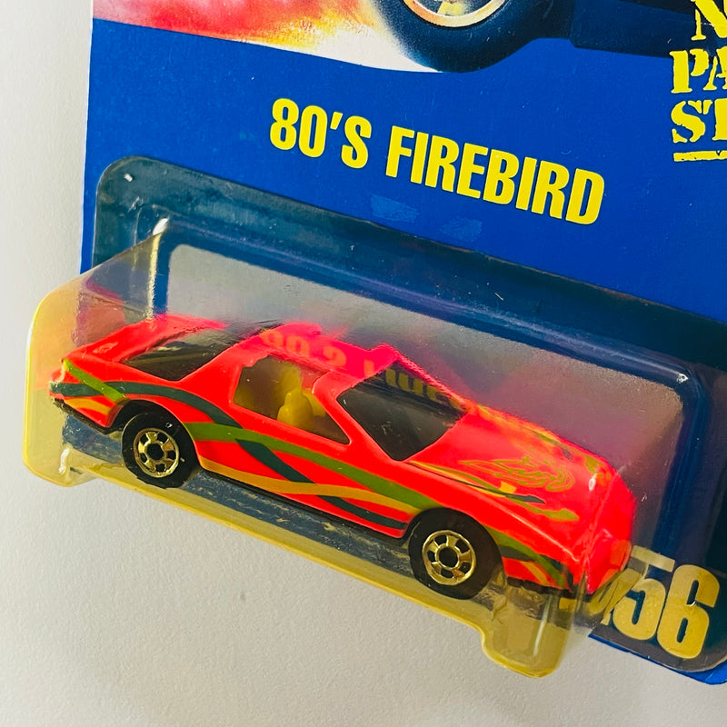 1995 Hot Wheels 80s Firebird Pontiac 256 rojo fluorescente BW