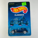 1989 Hot Wheels Classics Classic Caddy azul metálico oscuro WW base ZAMAC