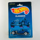 1989 Hot Wheels Classics Classic Caddy azul metálico claro WW base ZAMAC