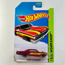 2014 Hot Wheels HW Workshop Custom 64 Ford Galaxie 500 rojo metálico PR5