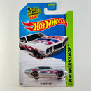 2014 Hot Wheels HW Workshop 70 Buick GSX plata metálico MC5