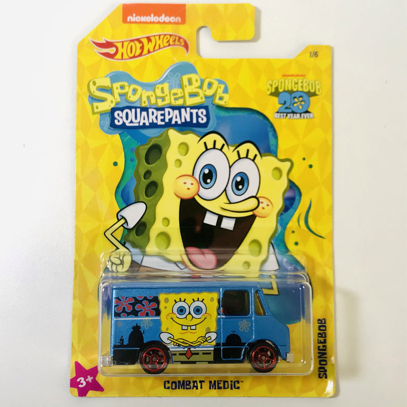 2019 Hot Wheels Nickelodeon SpongeBob Squarepants Combat Medic azul OH5