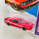 2013 Hot Wheels HW Showroom 70 Hemi Cuda Plymouth Barracuda rojo PR5