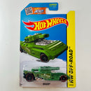 2015 Hot Wheels Off-Road Invader verde 5SP Tanque Militar