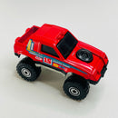 1987 Hot Wheels Trailbusters Gulch Stepper rojo CT base ZAMAC - Loose