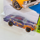 2014 Hot Wheels HW Workshop 71 Dodge Demon morado metálico con flamas MC5