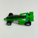 1992 Hot Wheels Speed Points Shadow Jet 182 verde BW base ZAMAC variante tampo Inter Cooled color verde - Loose