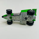 1992 Hot Wheels Speed Points Shadow Jet 182 verde BW base ZAMAC variante tampo Inter Cooled color verde - Loose