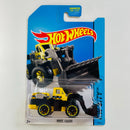 2014 Hot Wheels HW City CAT Wheel Loader amarillo 6SP