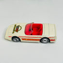 1993 Hot Wheels New Paint Style Custom Corvette 200 blanco UH variante Tampos con Borde Delgado - Loose