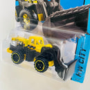 2014 Hot Wheels HW City CAT Wheel Loader amarillo 6SP