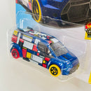 2018 Hot Wheels HW Art Cars Hot Wheels Ford Transit Connect azul 5SP