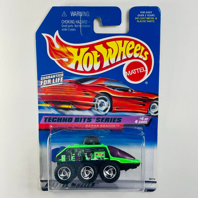 1998 Hot Wheels Techno Bits Series Radar Ranger verde SB