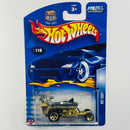 2003 Hot Wheels Hot Seat 118 dorado cromado 5SP base ZAMAC