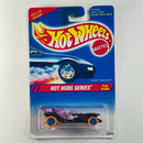 1995 Hot Wheels Hot Hubs Series Cyber Cruiser negro con rosado glitter HH base ZAMAC