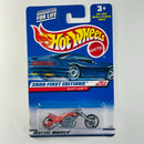 2000 Hot Wheels First Editions Blast Lane 096 naranja metálico MC3 base ZAMAC Blíster 90s