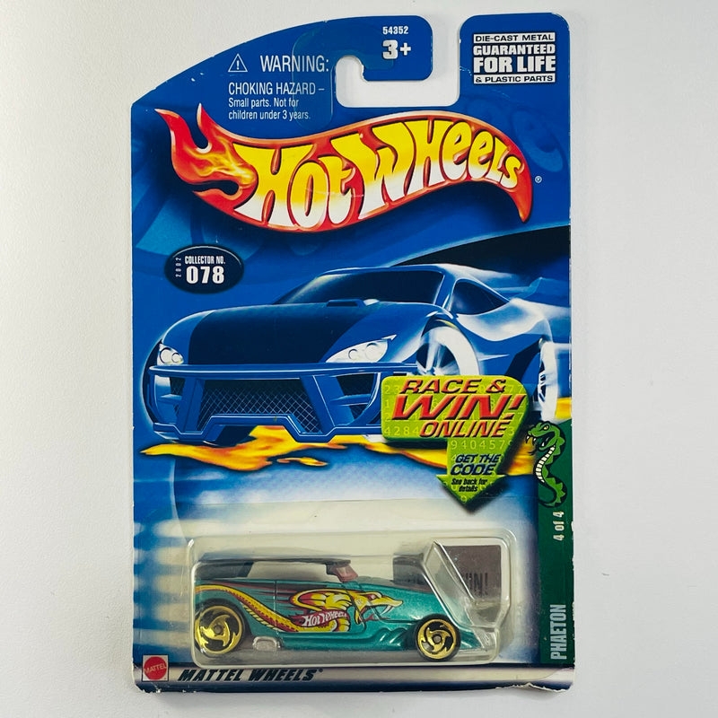 2002 Hot Wheels Cold Blooded Phaeton 078 verde azulado SB