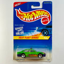 1997 Hot Wheels Heat Fleet Series Police Cruiser verde 5SP