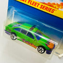 1997 Hot Wheels Heat Fleet Series Police Cruiser verde 5SP