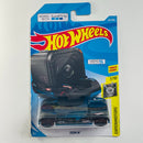 2018 Hot Wheels Experimotors Zoom In negro PR5 Primera Edición Tarjeta Internacional - Compatible con Go Pro